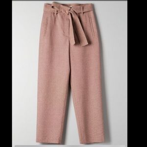 Aritzia “Wilfred” tie front pants